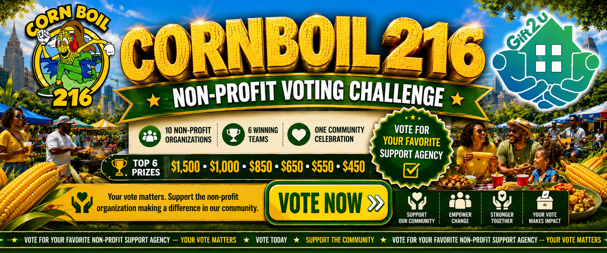 CornBoil 216 Non-Profit Voting Challenge — click to vote